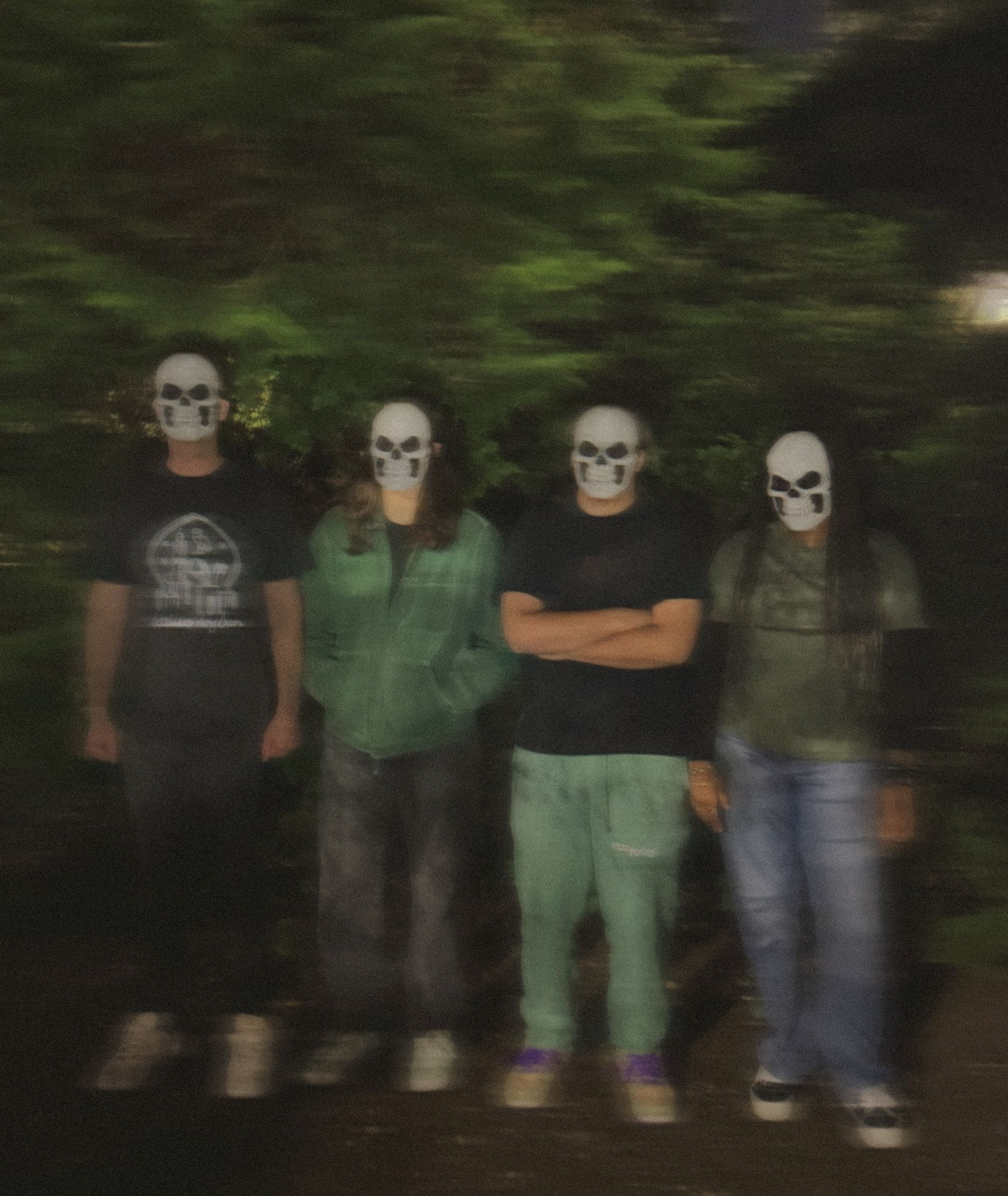 Band in forest